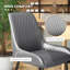 Chaise d'appoint en métal capitonnée Kardarius-372888915