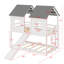 House Bunk Bed With Slide And Windows
