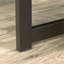 Bureau avec rehausse, finition brune