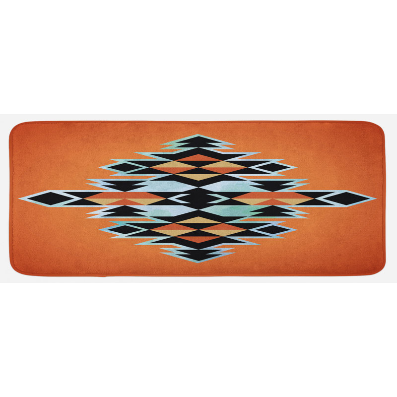 Rustic Solid Color Synthetic Kitchen Mat