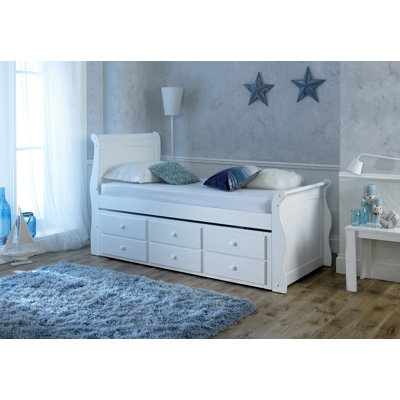 Solid Wood Daybed with Trundle