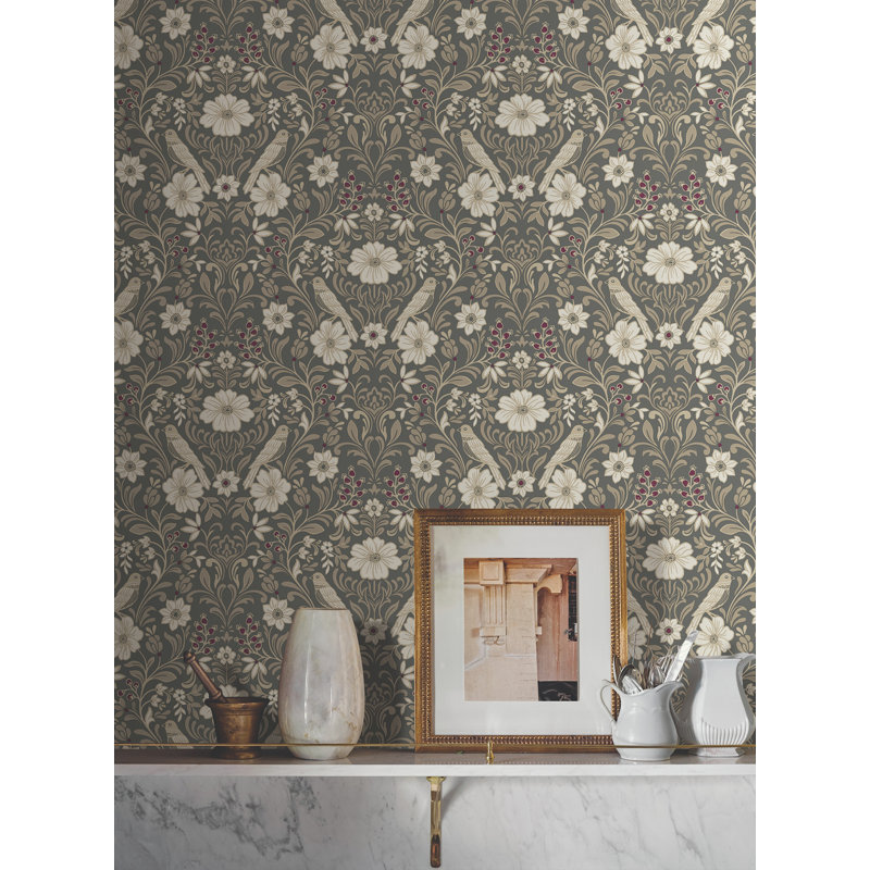 Papier peint Colette, Gris anthracite