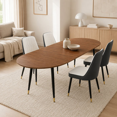 5-Piece Extendable Wood Dining Set