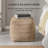 Teagan 16' Dark Brown Upholstered Pouf Ottoman-1459441036