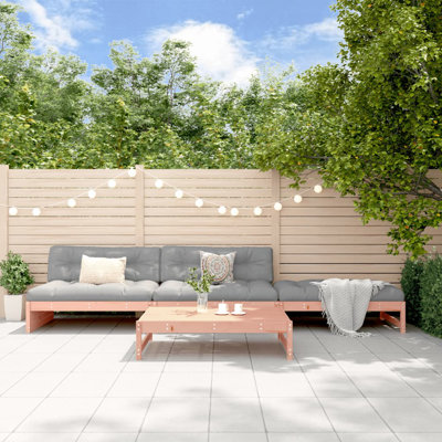 Alpen Home 4 Piece Garden Lounge Set Solid Wood Pine