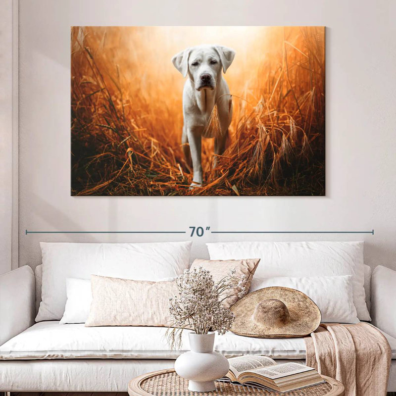 Brampt Lost Labrador Retriever, 34" H x 51" W
