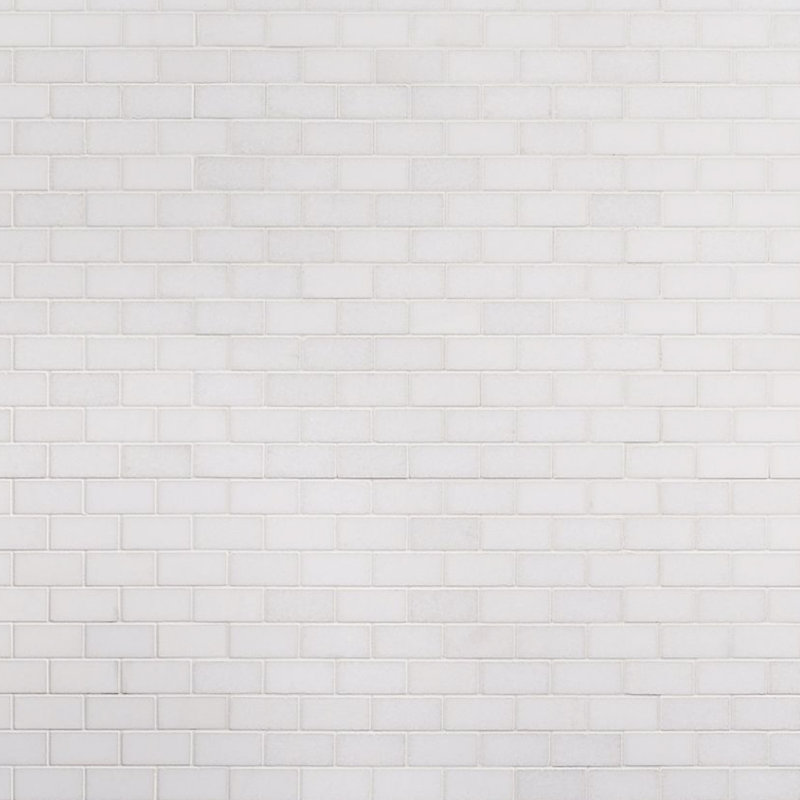 Running Bond 1" x 2" Marble Mosaic Wall & Floor Tile