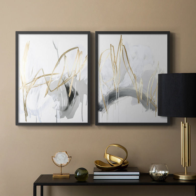 Série ABSTRACT DCCxxv - reproduction encadrée de qualité supérieure - prête à être accrochée - aucun clou requis - aucun clou requis