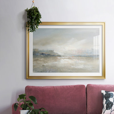 Horizon Haze-FramedFramed Print W Beveled Matt and Glass