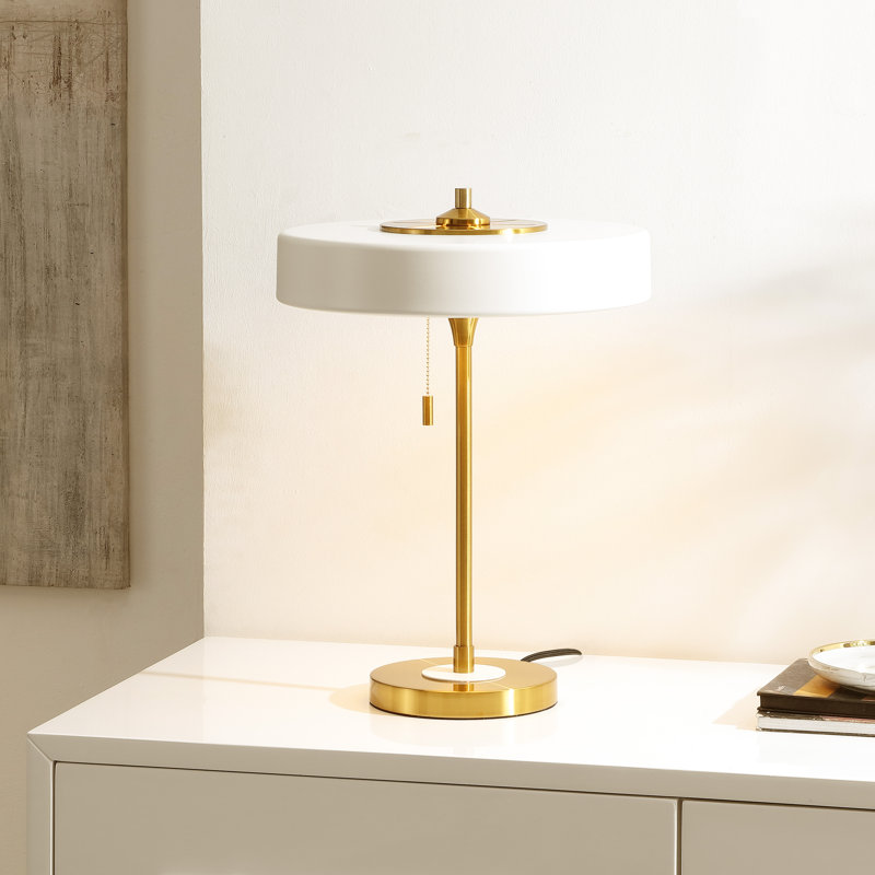 Settimo Metal Table Lamp, White