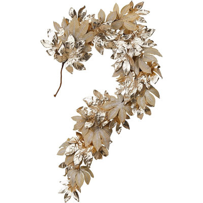 72" Gold Leaf Christmas Garland