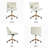 Guitarra Modern Polyester Tilting Criss Cross Office Chair with Pillow-1177391343