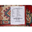 Tapis rouge / beige en laine noué à la main de conception unique 2 pi 9 po x 4 pi 3 po New Age