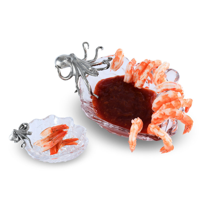Sea And Shore Glass Dessert Bowl