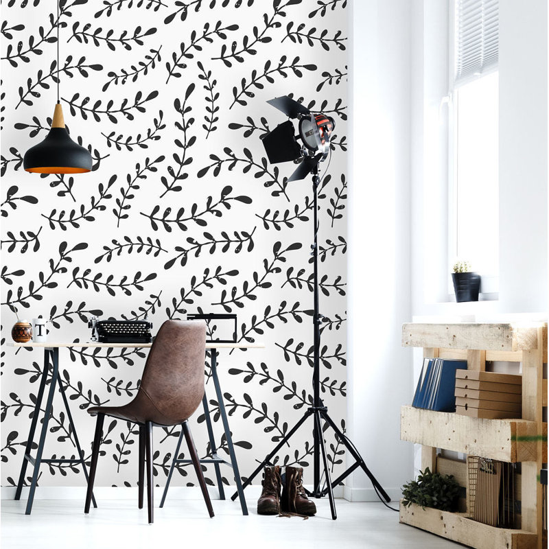 Rouleau de papier peint adhésif Aaven, L 50 po x l 25 po