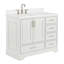 Ensemble de meuble-lavabo simple 43 po avec plateau Abshire-93359419