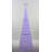 72'''' Colour Changing Led Glittering Snowflake Cone Tree Sculpture
