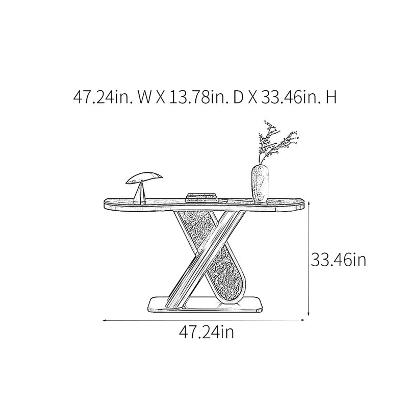 Console Modern Minimalist Luxury, H 33,46 po x l 47,24 po x P 13,78 po