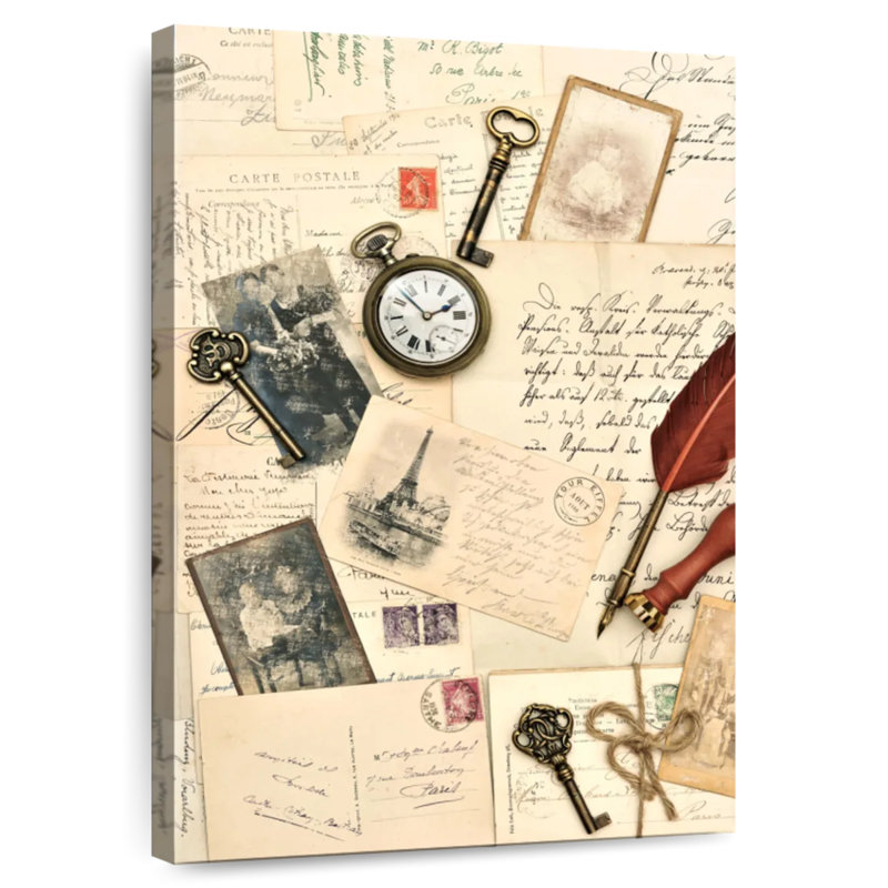 Collection de cartes postales rétro Kerner, H 36 po x l 24 po