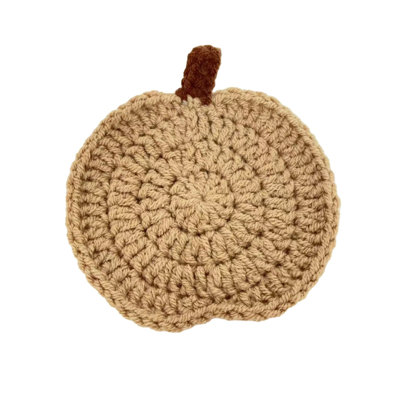 Autumns Pumpkin Cup Mat Handmade Crochet Beverage Cup Mat Autumns Harvests Thanksgiving Halloween Home Party Table Decoration