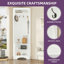 Portemanteau d'angle avec banc et rangement - Porte-chaussures et portemanteau peu encombrant-1704244083