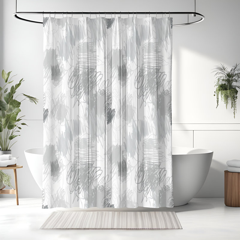 Rideau de douche Marbré, H 72 po x l 70 po