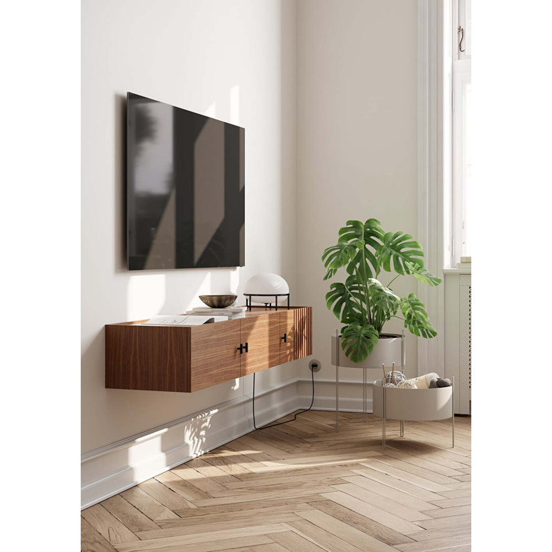 Array Wall-Mounted Sideboard (150 Cm), Walnut
