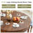 47.24'' Farmhouse Round Dining Table With Drawer-1613905076