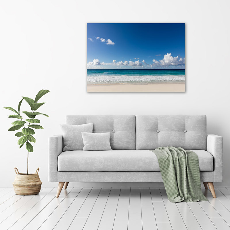 Seychelles Beach - Wrapped Canvas Print