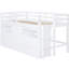 4 lit mezzanine simple blanc avec armoire et tablettes - centre de table fonctionnel incontournable-618856879