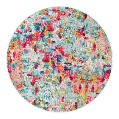 Tapis multicolore abstrait Hashimoto