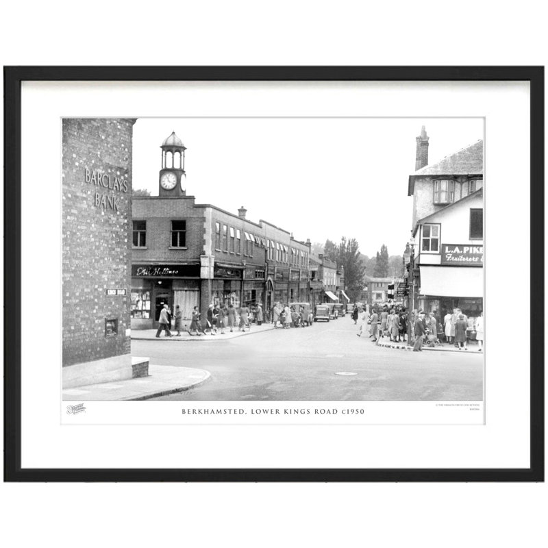 Berkhamsted, Lower Kings Road C1950 by Francis Frith - Single Picture Frame Print, 28cm H x 36cm W x 2.3cm D