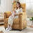 34" Chenille Power Recliner Chair with Side Pockets, Stepless Remote Control, Small Space Electric Recliner, 350 lb Capacity-2064714040