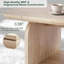 Table basse ovale de 97 cm avec rangement, table centrale à deux niveaux de style moderne du milieu du siècle pour salon