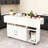 Bauoyer Foldable Kitchen Island with Locking Wheels