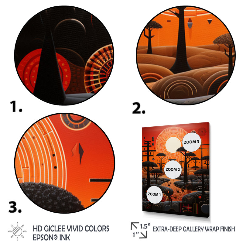 «Labrian African Tribal Rhythms», reproduction sur toile, Cadre photo noir simple, H 32 po x l 16 po x P 1 po