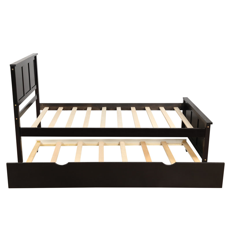 Platform Bed with Trundle, Espresso