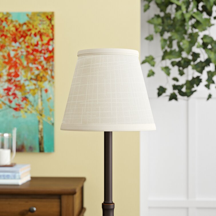 Empire Hardback Lampshade with Bulb Clip, Fabric Lampshade for Table Lamps