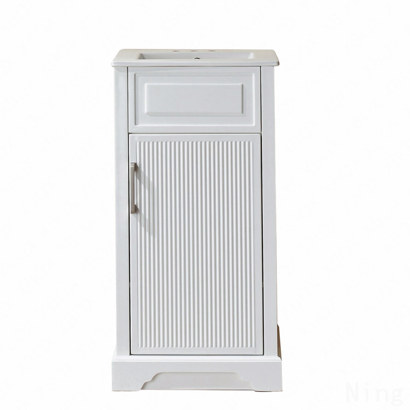 Meuble-lavabo autoportant simple avec comptoir