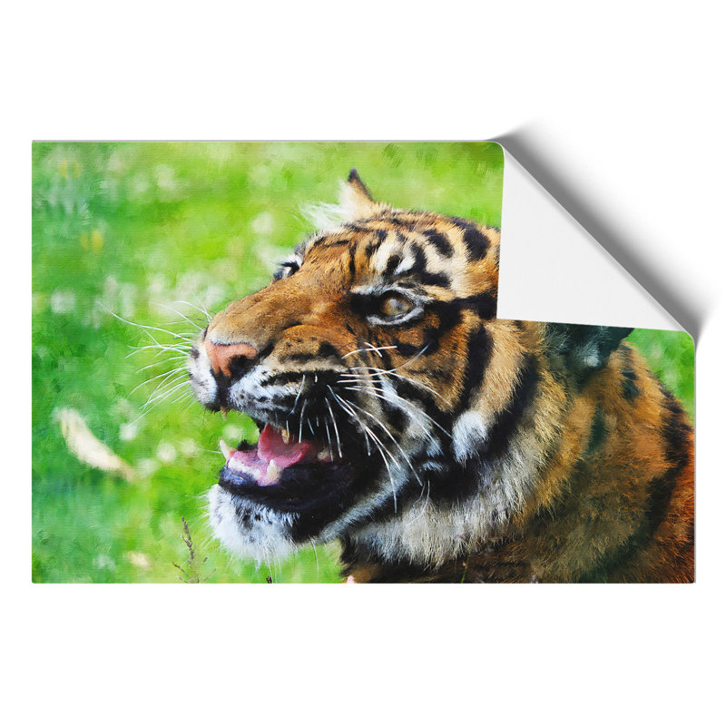 Tiger Painting - Frameless Print, 42cm H x 59cm W x 0.1cm D