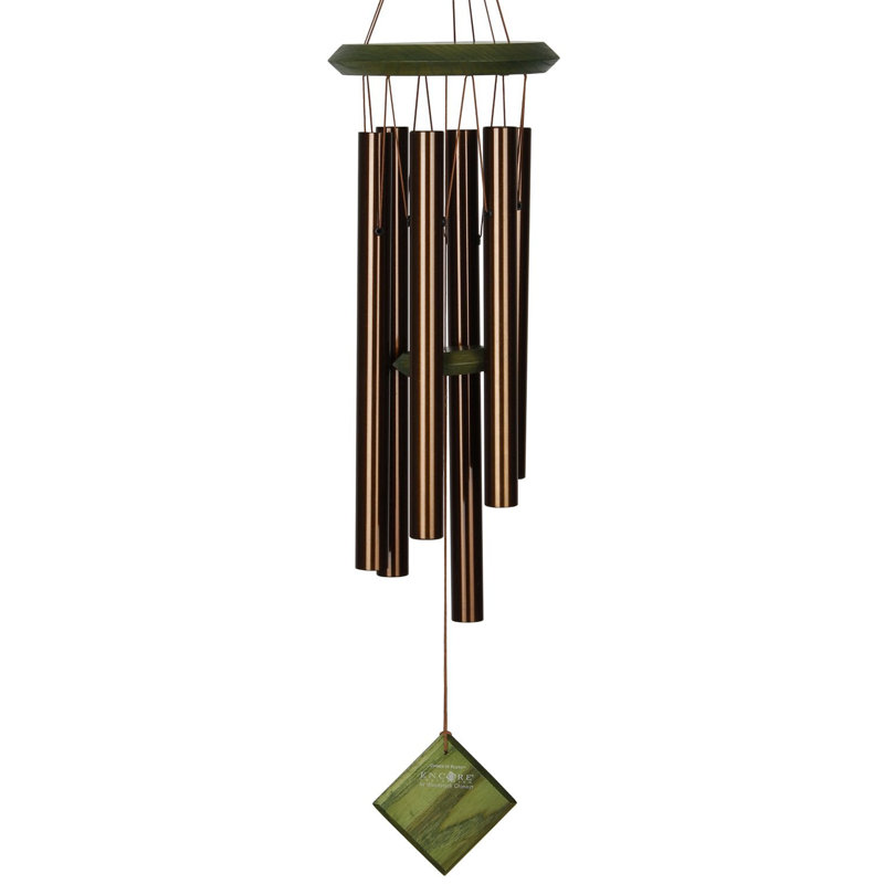 Carillon Pluto, Green Wash, 27" H x 8" W x 8" D