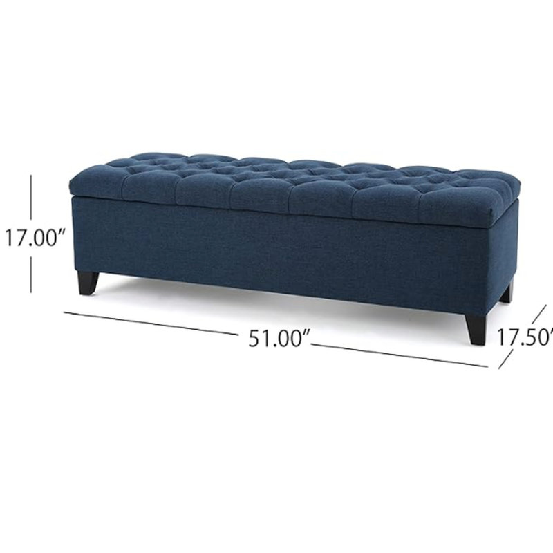17,3 po de large bleu marine avec rangement confortable contemporain et pratique, Marine