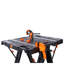 Table de travail pliante portative, chevalet en aluminium 2 en 1 et établi, station de travail compacte à hauteur réglable