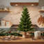 Ensemble de 2 arbres de Noël de table modernes
