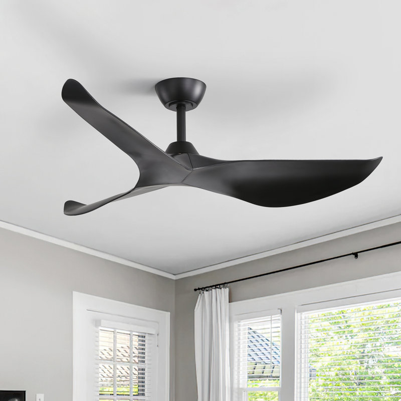 Ventilateur de plafond 3 pales 38 po Degregorio, Noir, noir, noir, noir, Oui