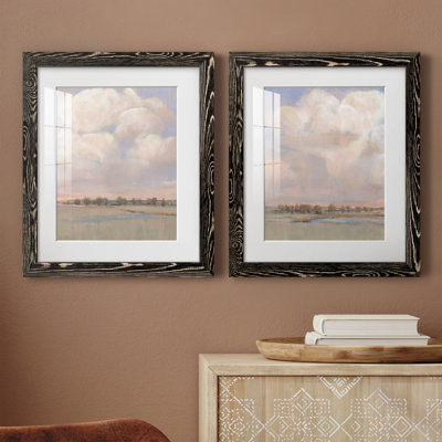 «Billowing Clouds», reproduction d'art encadrée prête à être accrochée