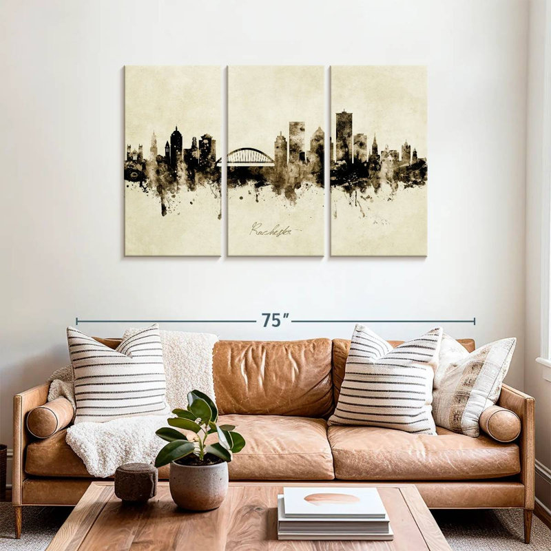 Rochester, New York, horizon III, H 36 po x l 57 po