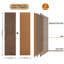 Panneaux muraux flexibles 3D 94,5 po x 11,8 po pour lattes murales en noyer huilé (paquet de 2 / 15,5 pieds carrés)-126112790