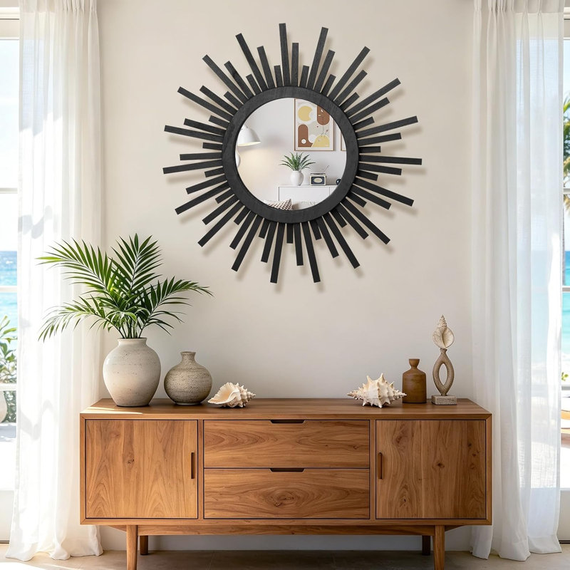 Miroir 24 po Boho Sunburst