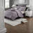 Luxurious Purple Jacquard Bedding Sets, Polyester King With Modern Accents